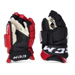 CCM Jetspeed FT4 Pro Junior Hockey Gloves -PowerShot CCM Deals Store ccm gloves ccm jetspeed ft4 pro junior hockey gloves black red white 11 28743849345090