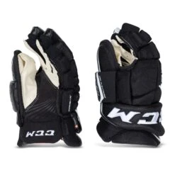 CCM Jetspeed FT4 Pro Junior Hockey Gloves -PowerShot CCM Deals Store ccm gloves ccm jetspeed ft4 pro junior hockey gloves black white 11 28743849377858