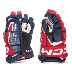 CCM Jetspeed FT6 Pro Senior Hockey Gloves -PowerShot CCM Deals Store ccm gloves ccm jetspeed ft6 pro senior hockey gloves navy red white 13 30608285925442