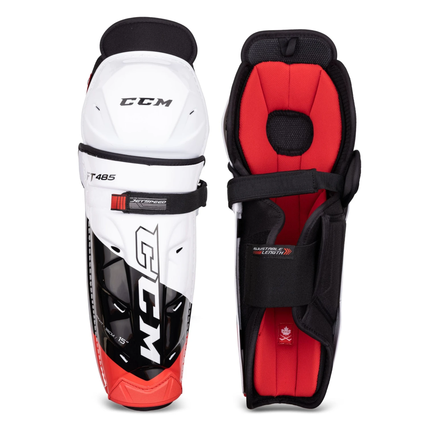 CCM Jetspeed FT485 Senior Hockey Shin Guards 1 CCM Jetspeed FT485 Senior Hockey Shin Guards