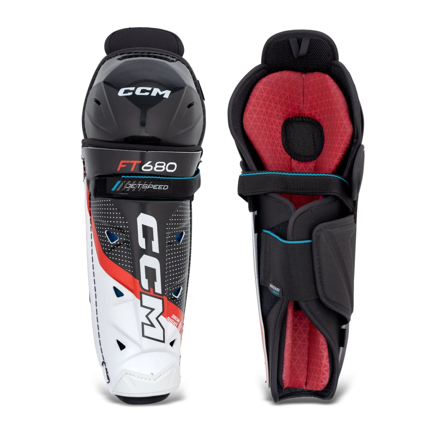 CCM Jetspeed FT680 Junior Hockey Shin Guards 1 CCM Jetspeed FT680 Junior Hockey Shin Guards