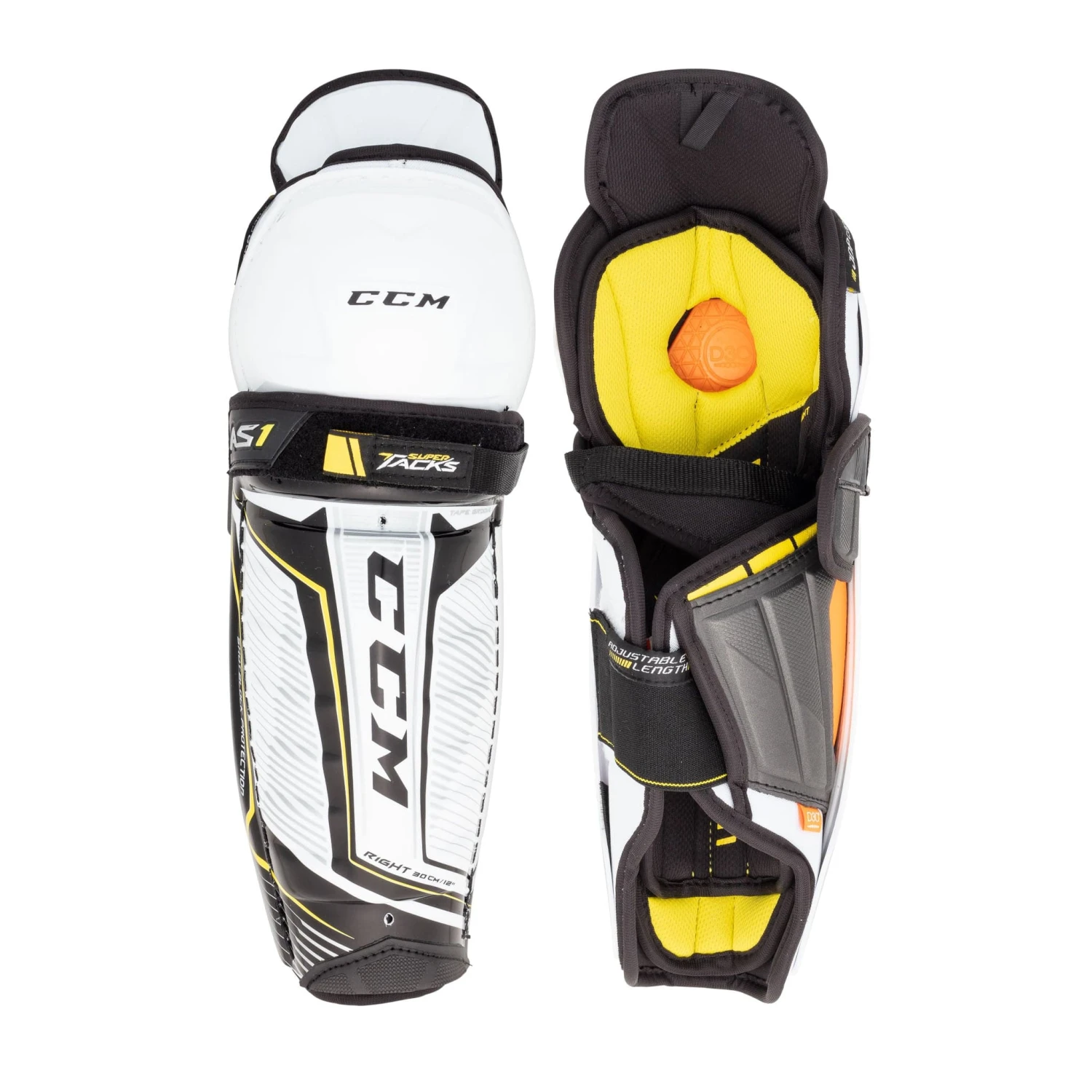 CCM Super Tacks AS1 Junior Hockey Shin Guards 1 CCM Super Tacks AS1 Junior Hockey Shin Guards