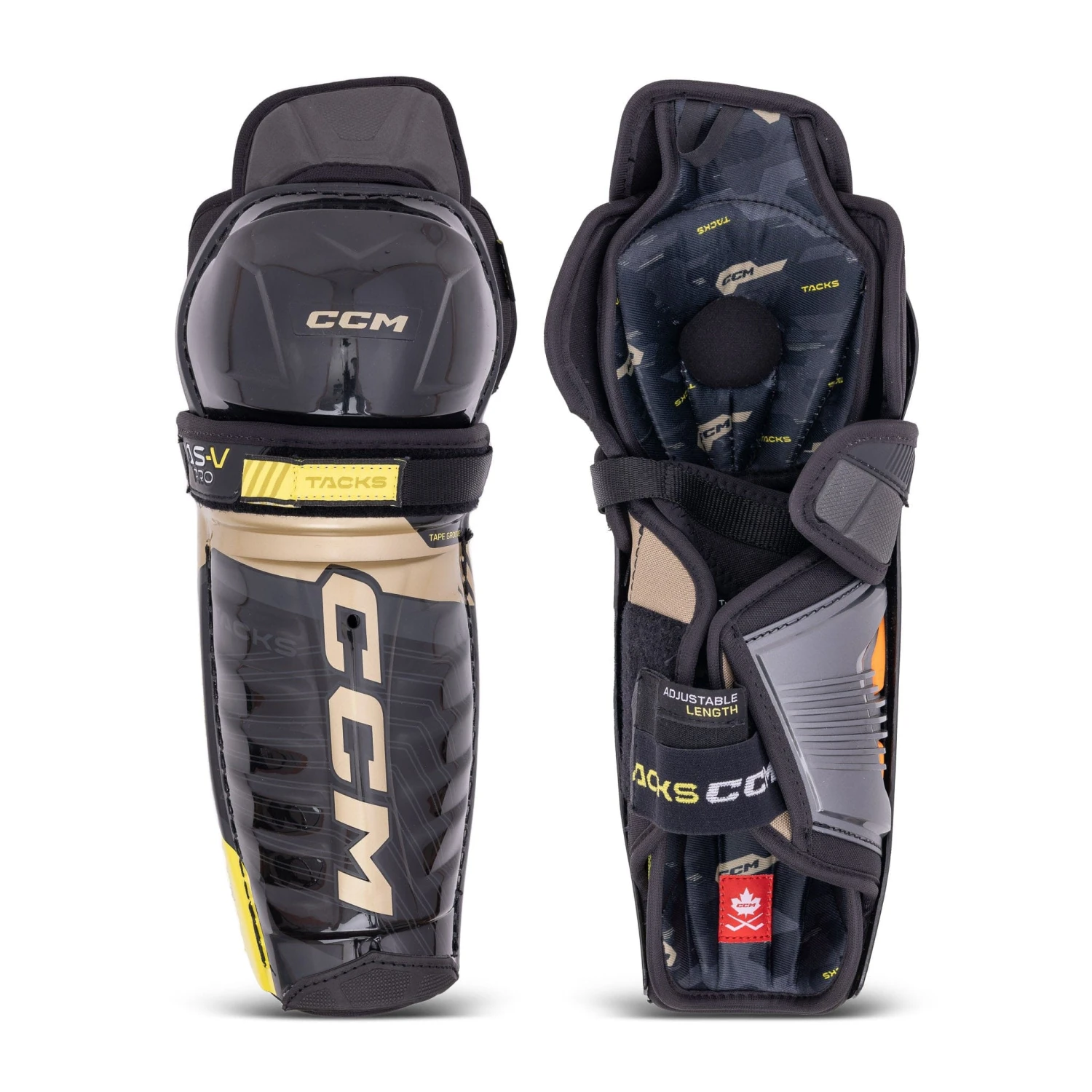 CCM Tacks AS-V Pro Junior Hockey Shin Guards 1 CCM Tacks AS-V Pro Junior Hockey Shin Guards
