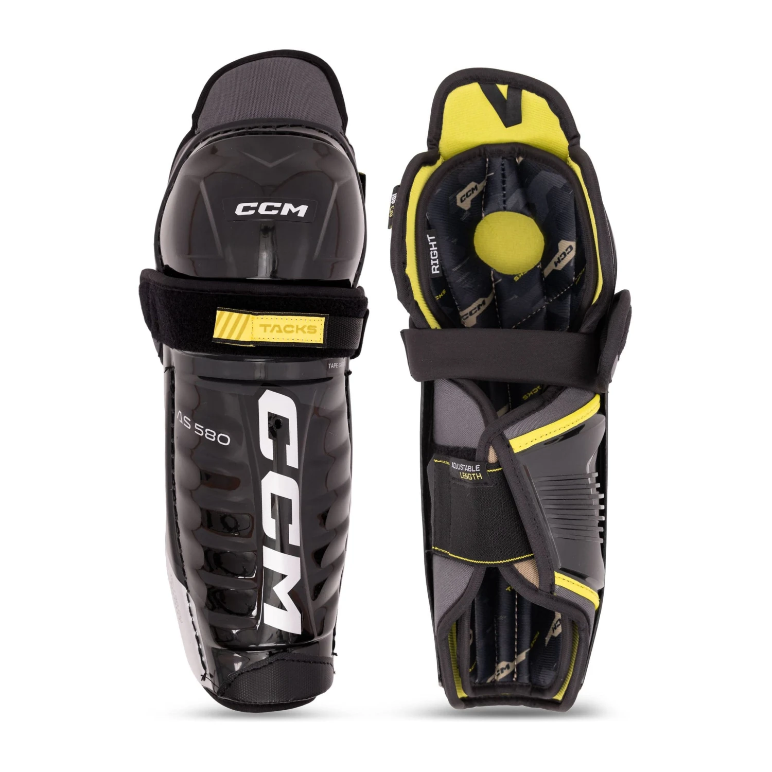 CCM Tacks AS580 Junior Hockey Shin Guards 1 CCM Tacks AS580 Junior Hockey Shin Guards