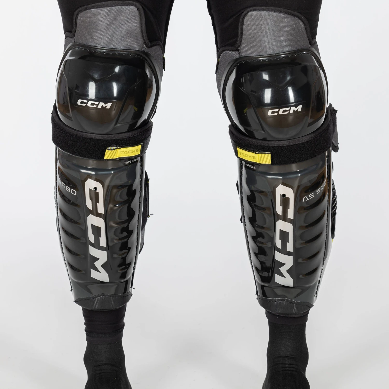CCM Tacks AS580 Senior Hockey Shin Guards 2 CCM Tacks AS580 Senior Hockey Shin Guards - Image 2